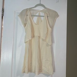 T by Alexander Wang Cream Flowy Top